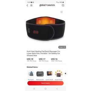 Hunt Heat Heating Pad For Back, Lumbar, Spine, Stomach, Legs, Muscles